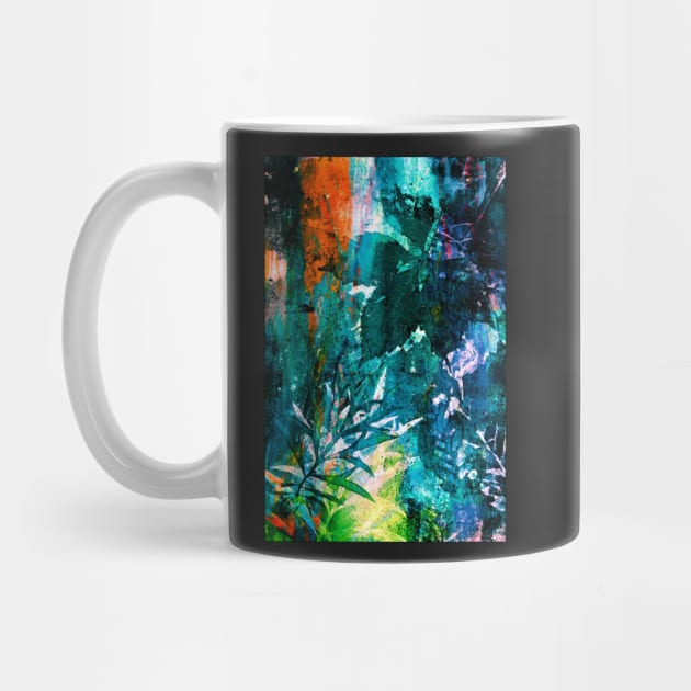 Botanical cyanotype abstract by redwitchart